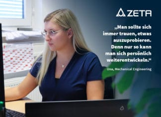 Bild: ZETA Berufseinstieg - Una, technische Zeichnerin