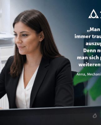 Bild: ZETA Berufseinstieg - Anna, technische Zeichnerin (Name und Bild von der Redaktion geändert)